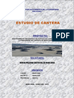 ESTUDIO CANTERA  PINGUINERA 