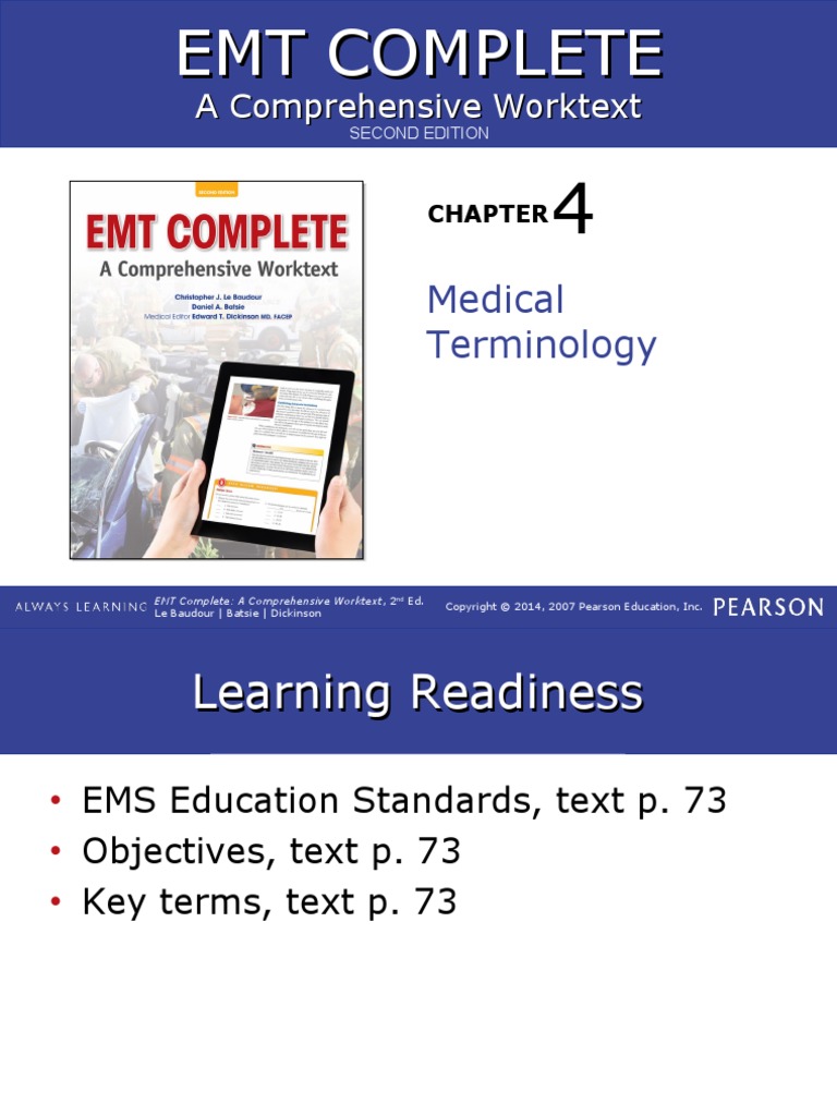 ch04 (Lecture) Medical Terminology PDF Emergency Medical