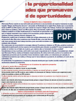 Analizamos La Proporcionalidad en Actividades Que Promueven La Igualdad de Oportunidades