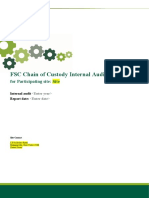 FSC CoC Report Template - For Internal Audit 18 EN