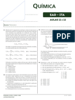 Lista Aula 11-12 Termoquímica – Estado Padrão, Calor de Formação, Calor de Combustão, Lei de Hess e Suas Aplicações