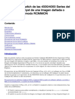 Recupere Un Switch de Las 4500/4000 Series Del Cisco IOS Catalyst de Una Imagen Dañada o Faltante o en El Modo ROMMON