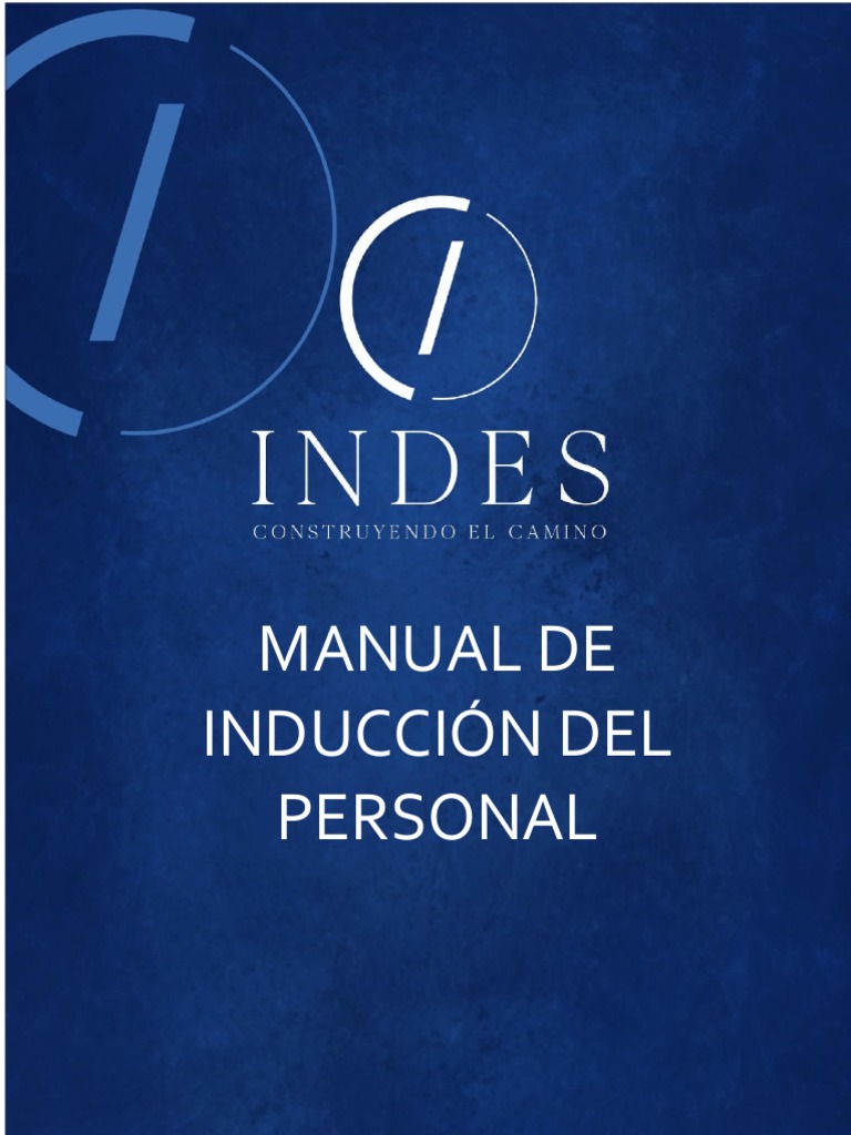 Manual De Inducción Para Personal Indes 2021 Pdf Deportes El Salvador