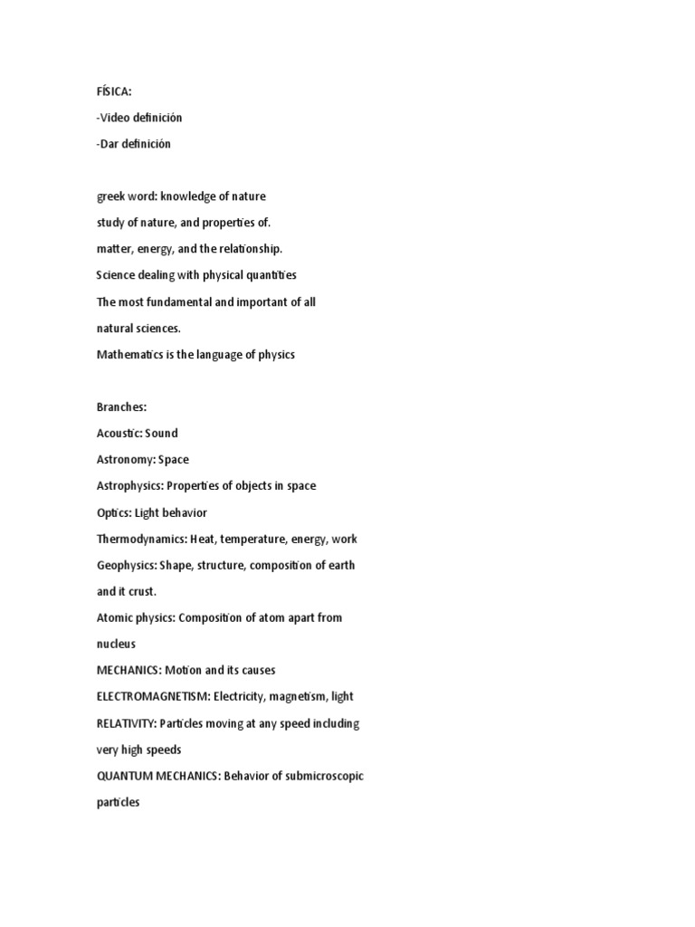CLASE 1 Definition, Concepts, Branches | PDF