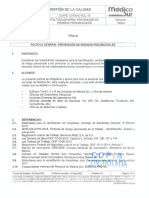 Politica General Prevencion de Riesgos Psicosociales