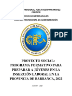 Formación Laboral Juvenil - Proyecto Social