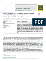 Terjemahan Journal Multimoda Transportation-A Survey of COVID-19 in Public Transportation Transmission Risk