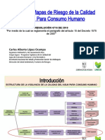 Elaboración Mapas de Riesgo de La Calidad Del Agua para Consumo Humano