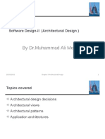 Week 11 Software Design Part II (Architecture)