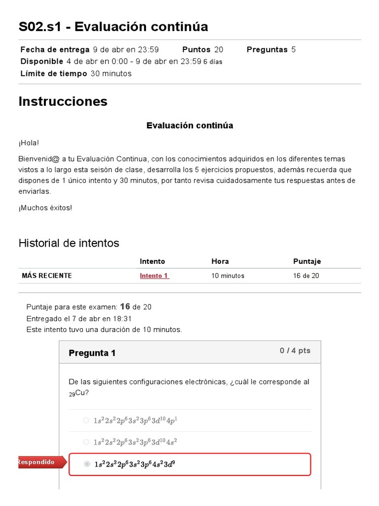 S02.s1 - Evaluación continúa_ QUIMICA GENERAL (34572) | PDF | Ion ...