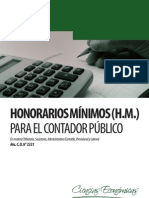 Honorarios Mínimos para El Contador Público - Provincia de Buenos Aires