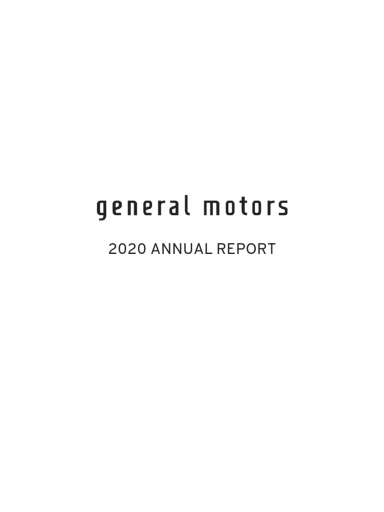 GM 2020 Annual Report PDF