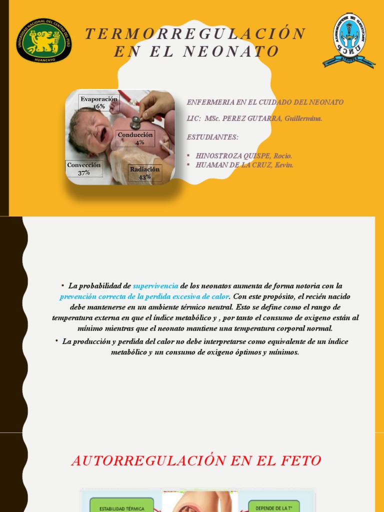 Termorregulacion En El Neonato Pdf Termorregulación Calor