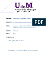 Programa de Mejora Productividad y Procesos Administrativo