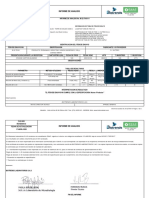 Informe de Analisis: Informacion Del Cliente Informacion de Toma de Item de Ensayo