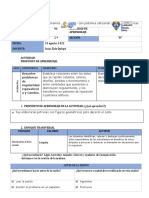 Sesion de Aprendizaje Patrones Figuras Geometricas