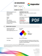 Hoja de datos de seguridad masterbatch azul PS 505