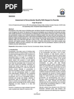 Download Assessment of Groundwater Quality With Respect to Fluoride by Universal Journal of Environmental Research and Technology SN59731140 doc pdf