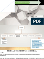 Tema 10 Ley 1333 (Ley Del Medio Ambiente)