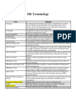 Hr Terminology