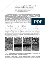 1-D ZnO Nanostructures for ETA Solar Cells