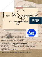 Foro Seguridad e Higuiene