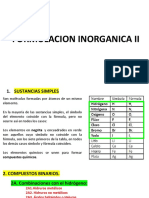 Formulación Inorgánica II (Sustancias Simples) - Combinaciones Con Hidrógeno