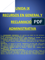 Unidad Ix - Recursos y Reclamación Administrativa.