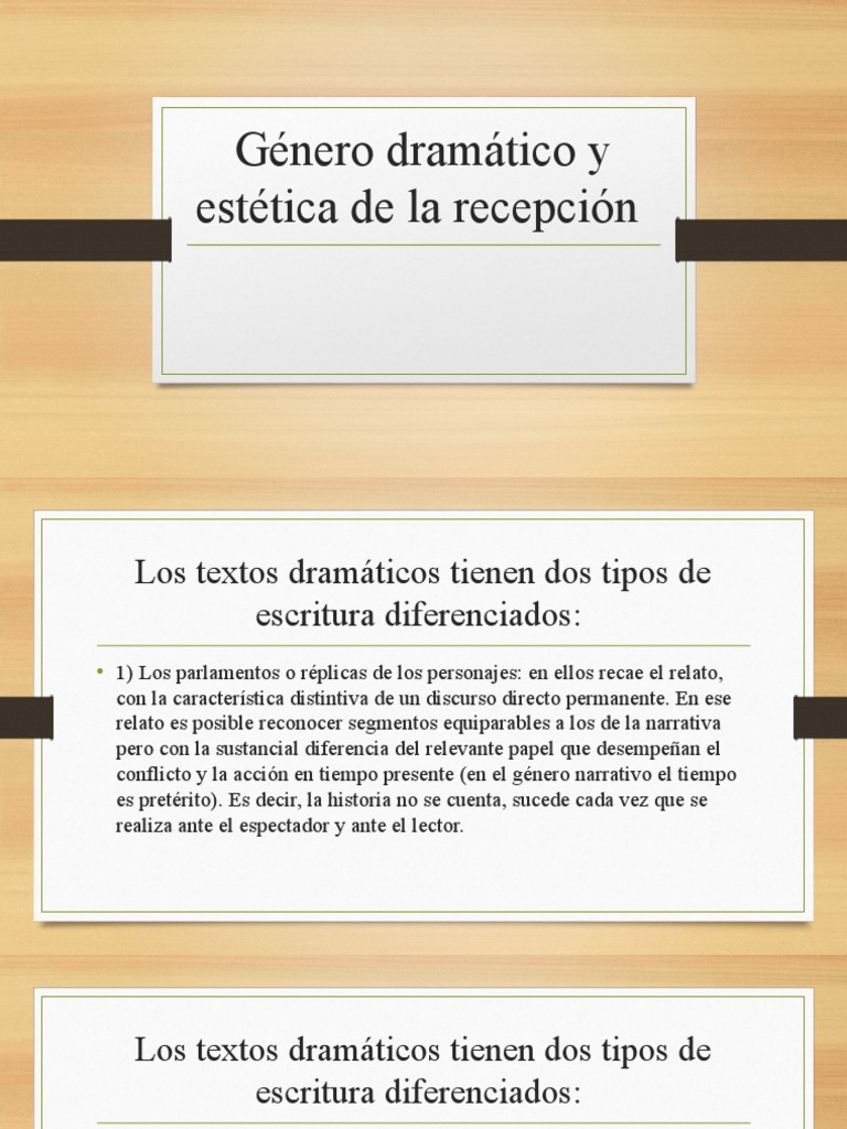 Genéro Dramático y La Estética de La Recepción | PDF | Tragedia | Comedia