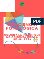CONCIENCIA FONOLOGICA Colorea El Intruso