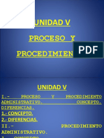 Unidad V Proceso y Procedimiento Powerpoint