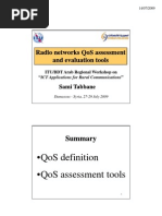 Doc2-Radio Networks QoS Assessment and Evaluation Tools