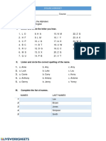 Student - The Alphabet and Spelling