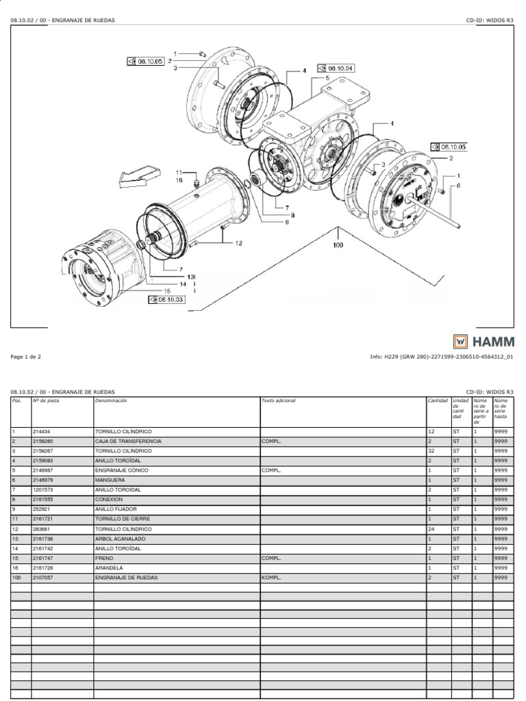 Componentes Engranaje de Ruedas | PDF | Ingeniería mecánica | Bienes ...