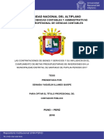 Ref para Guivi - Las Contrataciones de Bienes y Servicios y Su Influencia en Ekll Cumplimiento de Metas Presupuestarias 2017