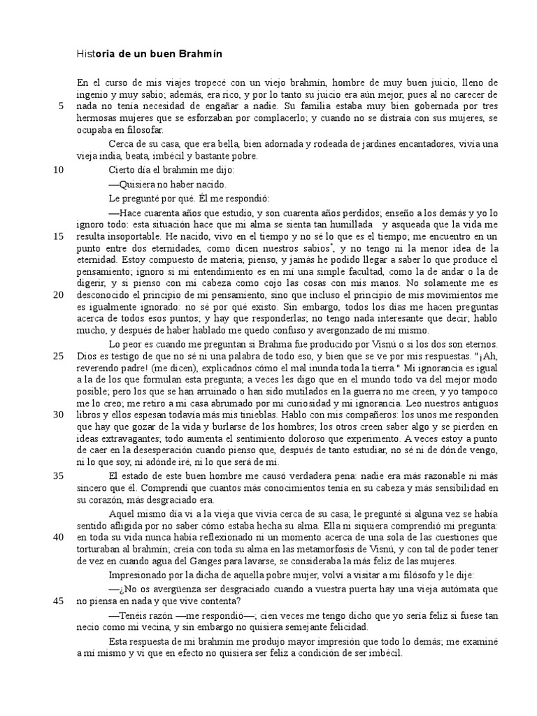 100 Brahmin VOLTAIRE PDF Felicidad