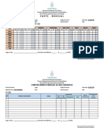 Formato de Parte Mensual 2022