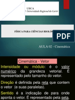 AULA 02 - Cinemática