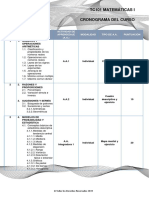 Cronograma Del Curso