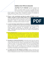 10 Problemáticas de Las TICS en La Educación