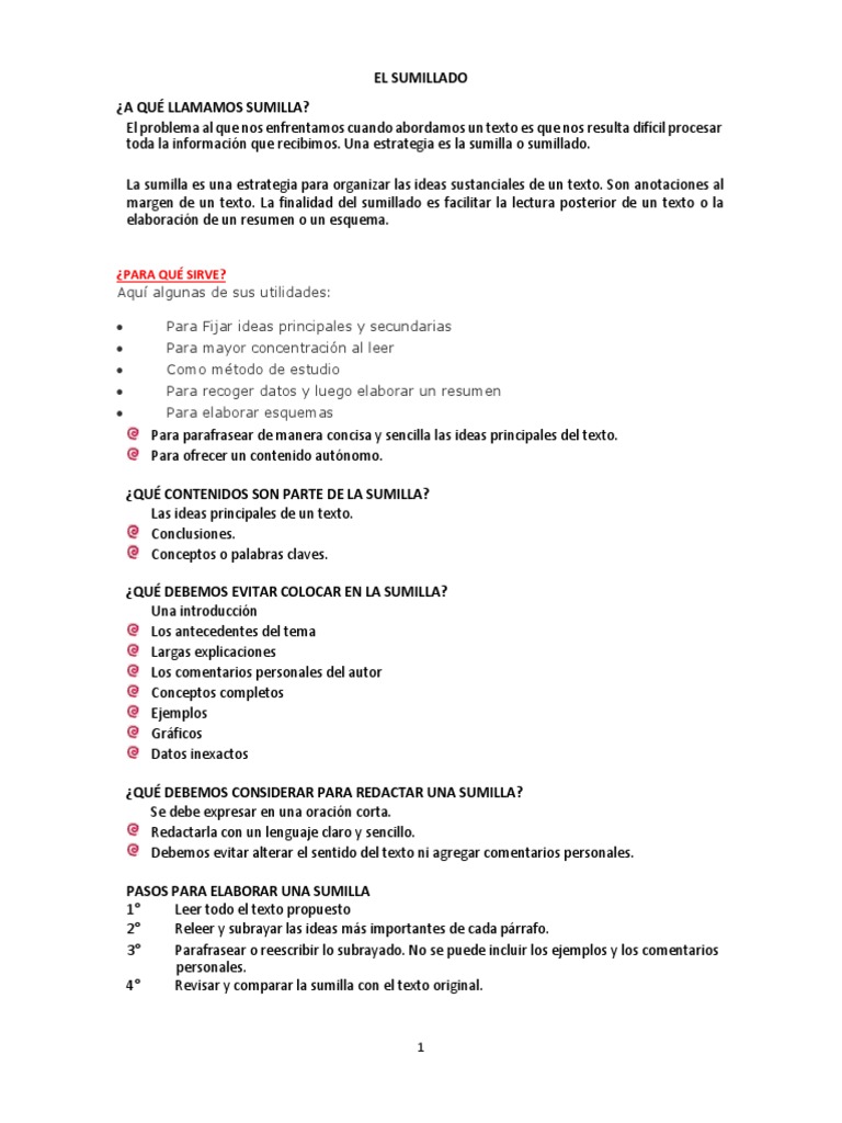 Guía Práctica del Sumillado | PDF | Ciencia y matemáticas