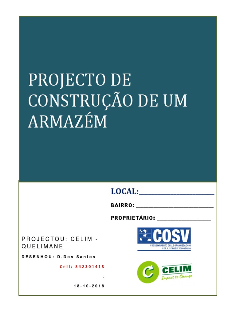 Projecto Armazem Cosv e Celim Quelimane 5 | PDF | Armazém | Esmalte