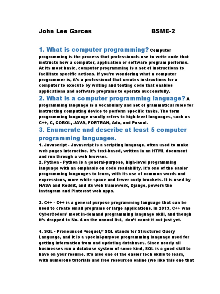 Research Work in Computer Programming | Download Free PDF | Java ...