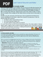 TLE 7 Evaluate and Control Hazards and Risks