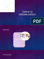 Tema #10 Persona Juridica