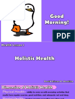 Health Lesson 1 Holistic Health