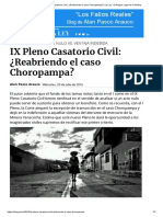 IX Pleno Casatorio Civil - ¿Reabriendo El Caso Choropampa - La Ley - El Ángulo Legal de La Noticia