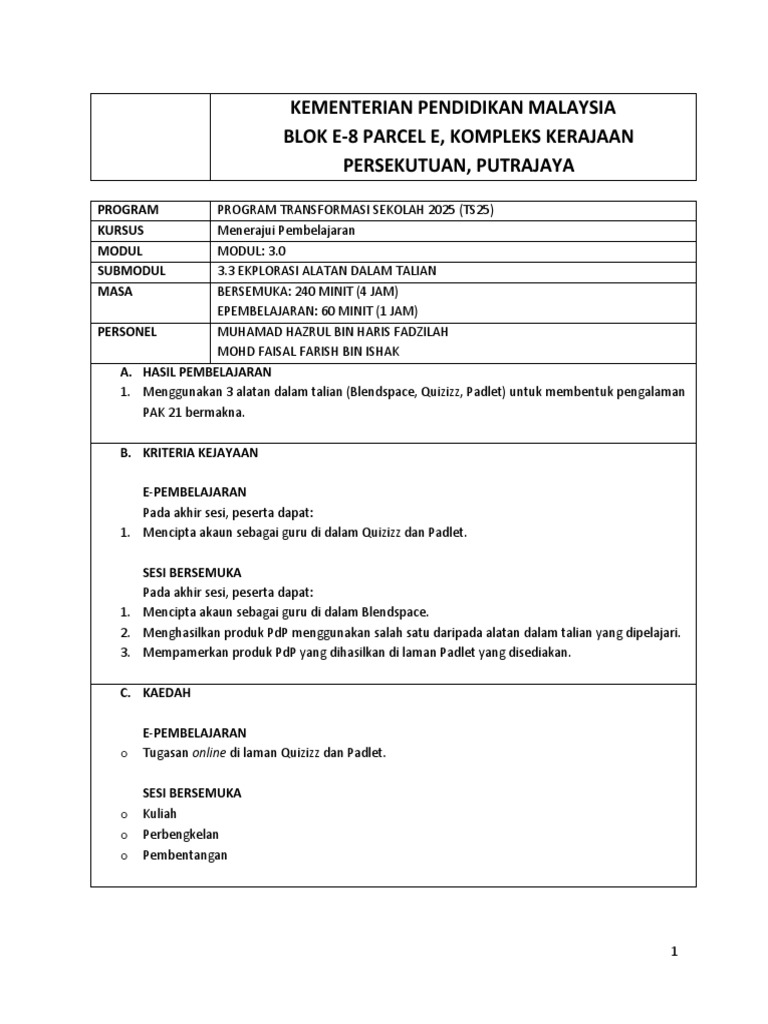3 3 Modul 3 Profoma 3 3 Ekplorasi Alatan Dalam Talian Pdf