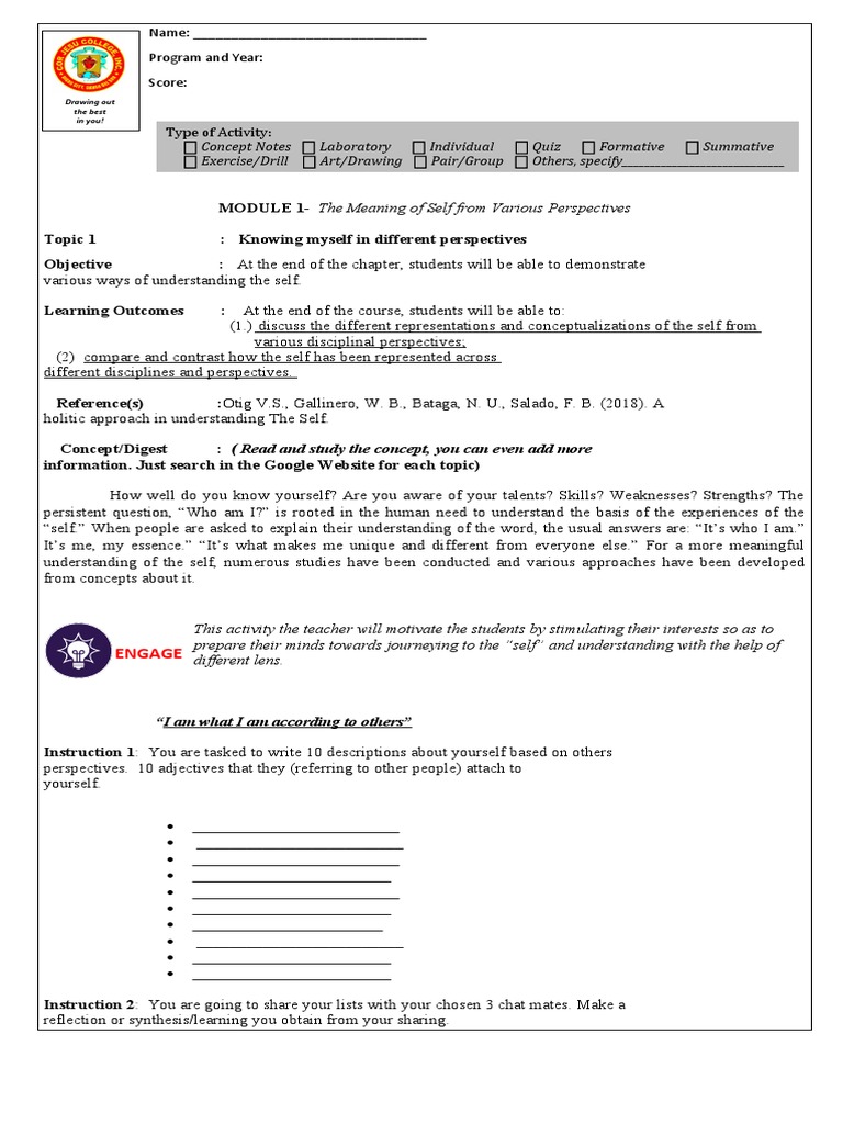 Module 1 Pdf Id Soul