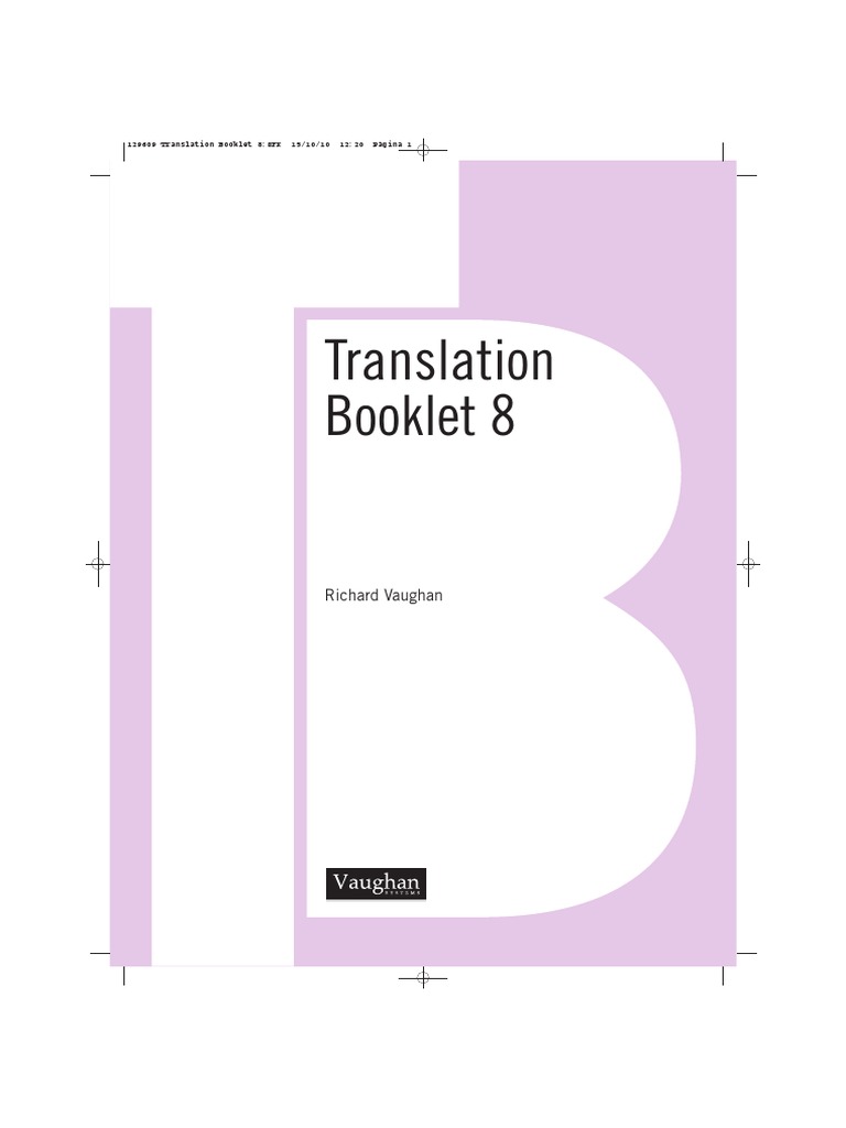Translation Booklet 8 (Muestra) | PDF
